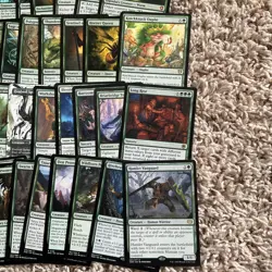 Magic the Gathering 50 Green Rare Card Lot - Image 5