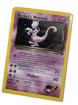 Pokemon Rocket’s Mewtwo 14/132 Gym Challange Holo and Japanese No. 150 - Image 1