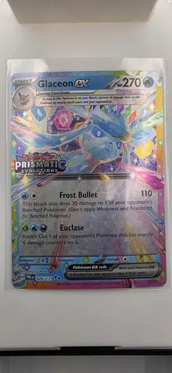 Glaceon ex - (Prismatic Evolutions Stamp) Holo Promo Miscellaneous Cards & Produ - Image 1