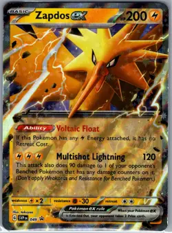 Zapdos ex SVP 049 SV: Scarlet & Violet Promo Cards - Pokemon Card - NM - Image 1