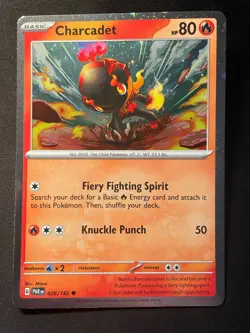 Charcadet 026/182 - Paradox Rift - Cosmos Holo - Pokemon Card - Image 1