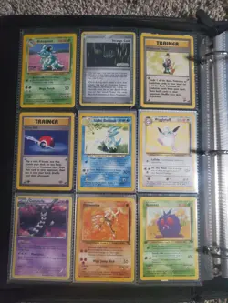 Huge Pokemon Binder Collection Lot of 225+ Cards Vintage Holos WOTC VMAX - Image 2