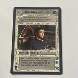 STAR WARS CCG CORUSCANT, LIGHT SIDE RARE CARD CAPTAIN MADAKOR - Image 1