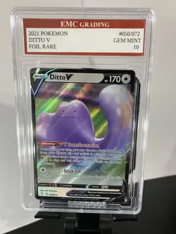 DITTO V RARE 2021 FOIL #056/072 Pokemon Card GRADED 10 TCG CCG - Image 1