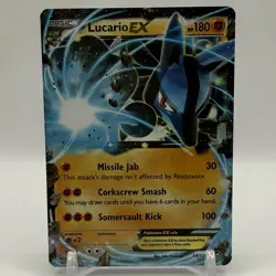 Lucario EX Ultra Rare XY Furious Fists 54/111 Fighting Holo Pokemon Card - Image 1