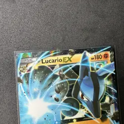 Lucario EX Ultra Rare XY Furious Fists 54/111 Fighting Holo Pokemon Card - Image 3