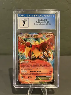 Pokemon TCG Ho-Oh EX 22/124 Dragons Exalted Holo Card Cgc 7 Mint - Image 1