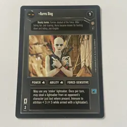 STAR WARS CCG TATOOINE RARE CARD AURRA SING - Image 1
