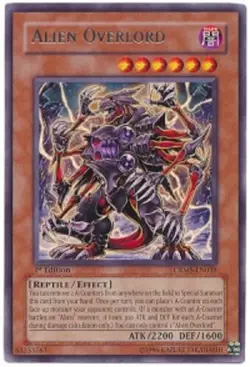 Yugioh! MP Alien Overlord - CRMS-EN038 - Rare - Unlimited Edition Moderately Pla - Image 1