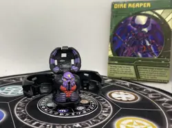 Bakugan Battle Brawlers B2 Darkus Reaper Original & Ability Card Japan Import - Image 1