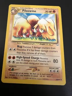 Piloswine 36/64 Neo Revelation Unlimited 2001 Pokemon Card Uncommon NM - Image 1
