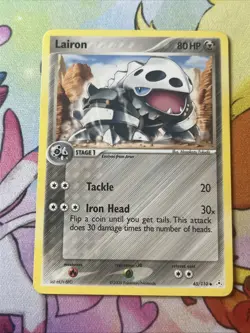Lairon 45/110 2006 EX Holon Phantoms Pokemon Card Uncommon - Lp - Image 1