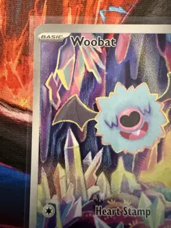 Pokemon TCG Woobat 119/086 White Flare Illustration Rare - Image 2