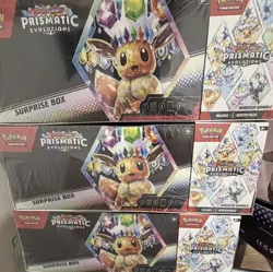 Pokemon TCG Prismatic Evolutions Surprise Box Booster Bundle 3-Box English 2025 - Image 1