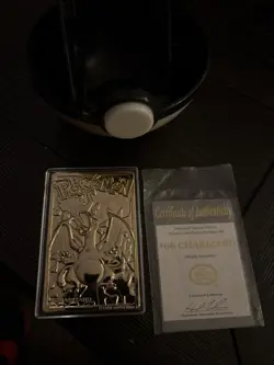 POKEMON Charizard 23K Gold Plated Card Limited Edition 1999 - Image 1