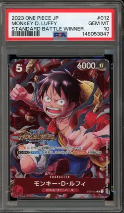 One Piece CCG Monkey.D.Luffy Standard Battle Winner Japanese ST01-012 PSA 10 - Image 1