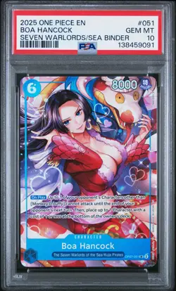 2025 One Piece Seven Warlords Of Sea Bndr St BOA HANCOCK #051 GEM MT PSA 10 - Image 1