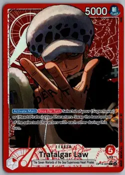 ONE PIECE - TRAFALGAR LAW - ALT ART - THE AZURE SEA'S SEVEN OP14-001 - Image 1