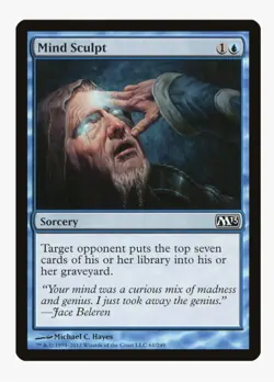 MTG Mind Sculpt #61 Magic (M13) Near Mint NM Card In Protective Sleeve - Image 1