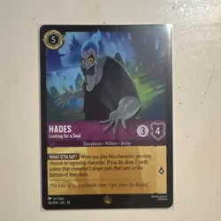 Disney Lorcana Hades - Looking for a Deal 56/204 Uncommon Regular EN - Image 1