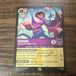Ravensburger Disney Lorcana Demona Scourge Wyvern Clan 55/204 Amethyst EN - Image 1