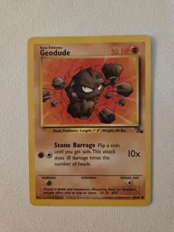 WOTC Pokemon TCG Fossil Set Geodude 47/62 Graveler 37/62 Golem 36/62 (3 Cards) - Image 3