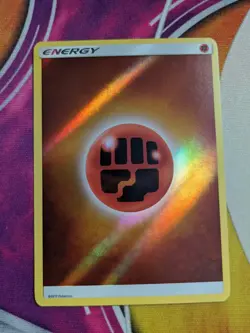 Fighting Energy 2017 Reverse Holo Pokemon Card Shining Legends Pokemon TCG NM - Image 1