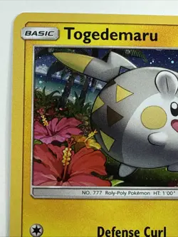 Togedemaru SM09 Black Star Promo Holofoil Rare Holo Pokemon Card - Image 2