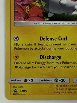 Togedemaru SM09 Black Star Promo Holofoil Rare Holo Pokemon Card - Image 5