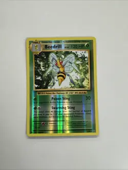 Beedrill - 7/108 - Pokemon Evolutions XY Reverse Holo Rare Card NM - Image 1