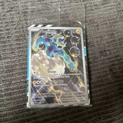 Pokemon TCG Thunderous Black Bolt ETB Full Art Promo Card Sealed - Image 1