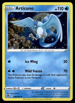 Articuno (Cosmos Holo) Holo Promo Miscellaneous Cards & Products 036/195 NM - Image 1