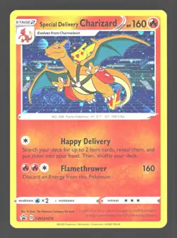 Special Delivery Charizard SWSH: Sword & Shield Promo Cards SWSH075 NM W/ Swirl - Image 1