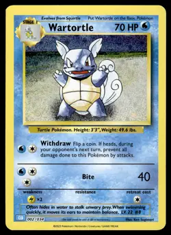 Wartortle Trading Card Game Classic 002/034 NM - Image 1