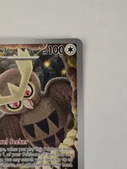 Pokemon Stellar Crown Noctowl 141 Pokemon Center Promo Card! NM - Image 2