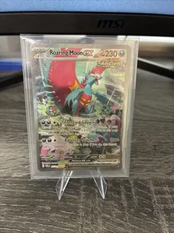 Roaring Moon EX Sir 251/182 Paradox Rift Holo Pokemon TCG Card NM Condition - Image 1