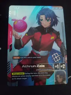 Athrun Zala Alternate Art Winner Foil - ST04-011 C+ NM - Gundam TCG Card Game - Image 1