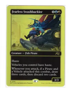MTG - NM - Fearless Swashbuckler (First-Place Foil) - Aetherdrift 481 - Image 1