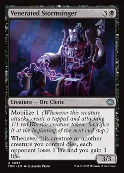 [MTG] Venerated Stormsinger (Foil) (0097) (TDM) NM - Image 1