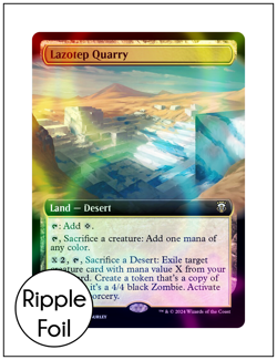 1x Lazotep Quarry, Extended Art Ripple Foil, Modern Horizons 3, Magic MTG NM - Image 1
