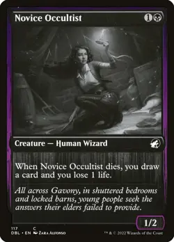 [MTG] Novice Occultist (117) (DBL) NM - Image 1