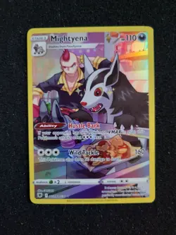 Pokemon TCG Mightyena Astral Radiance TG09/TG30 Holo Rare NM + 5 free cards - Image 1