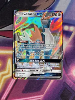 Cobalion GX - 106/181 - Pokemon Team Up Sun & Moon Ultra Rare Card NM - Image 1