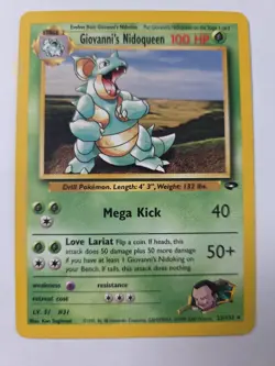 MP- Giovanni's Nidoqueen 23/132 Regular/Non-Holo Gym Challenge Pokemon Card - Image 1