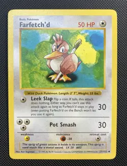 Shadowless Farfetch'd 27/102 Base Set Pokemon TCG NEAR MINT - Image 1