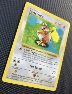 Shadowless Farfetch'd 27/102 Base Set Pokemon TCG NEAR MINT - Image 3