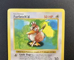 Shadowless Farfetch'd 27/102 Base Set Pokemon TCG NEAR MINT - Image 5