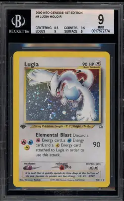 Pokemon Lugia Neo Genesis 1st Edition Holo Rare #9 BGS 9 Mint - Image 1