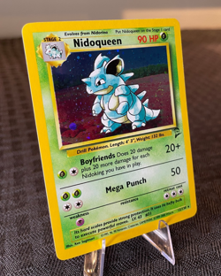 Pokemon Nidoqueen TCG Holo Unlimited Rare Card 12/130 Base Set 2 - Image 2