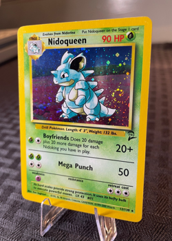 Pokemon Nidoqueen TCG Holo Unlimited Rare Card 12/130 Base Set 2 - Image 3
